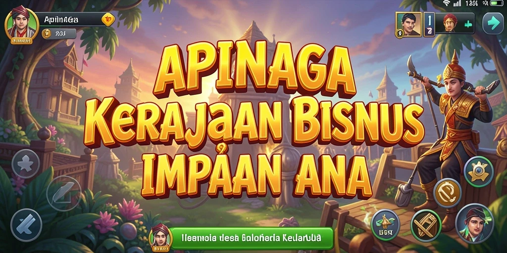 Tampilan gameplay APINAGA yang mendebarkan.