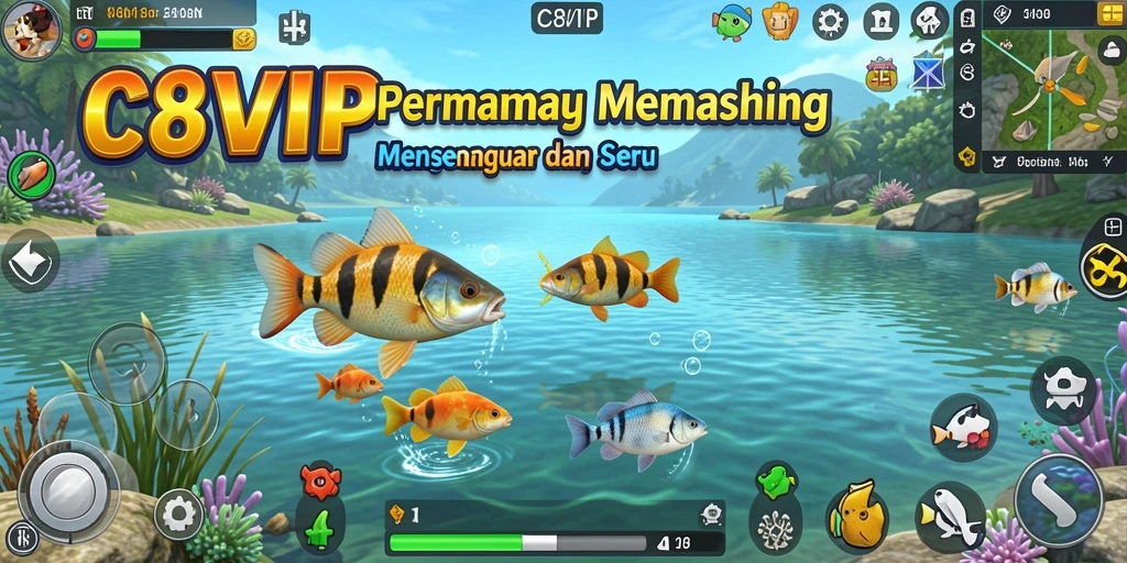 Gameplay seru memancing ikan di C8VIP dengan grafik menakjubkan.