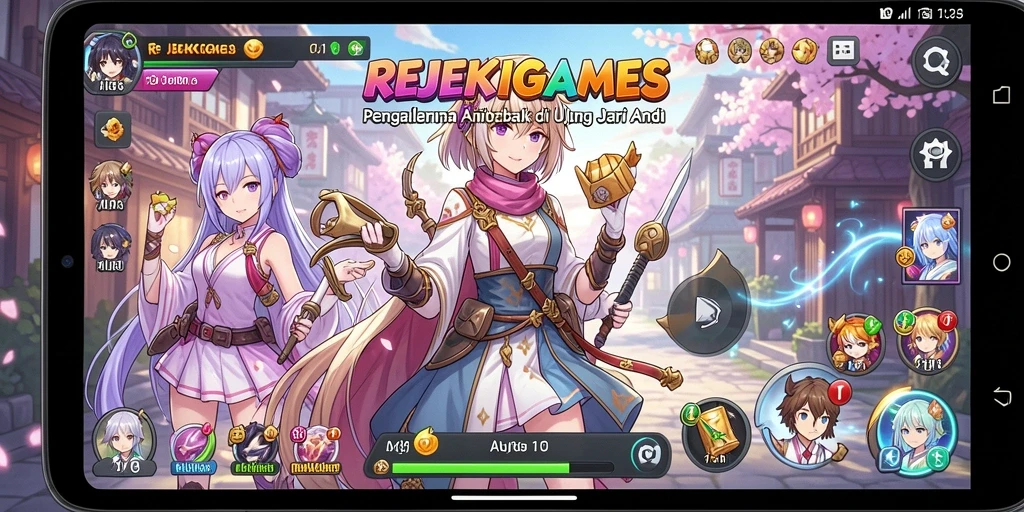 Gameplay anime yang memukau dengan karakter menarik.