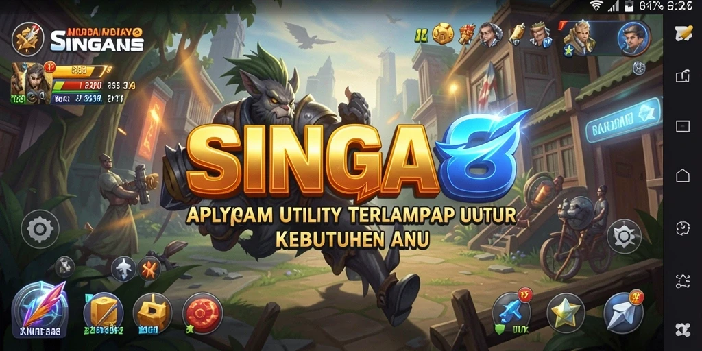 Screenshot SINGA8 menampilkan antarmuka pengguna yang intuitif dan fitur-fitur utama.